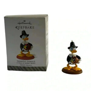 2014 2015 Hallmark Ornament - Thankful Donald - 4th in Series - A Year of Disney